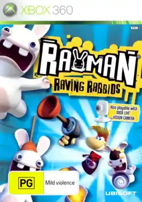 Rayman Raving Rabbids (USA) box cover front